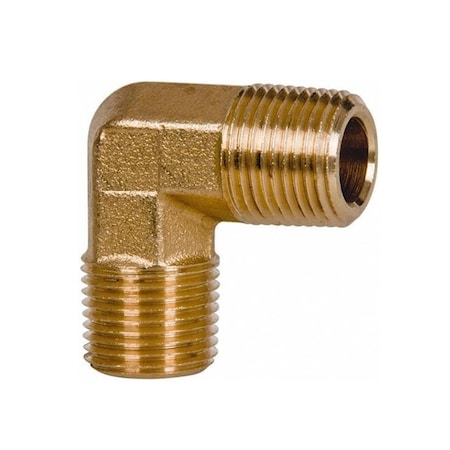 Thrifco Plumbing 1/8 Brass Mip X Mip 90 Elbow 9493150